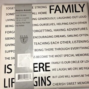 Family Photo Album - White